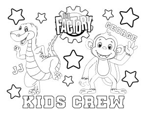 August-September Kids Crew Coloring Page