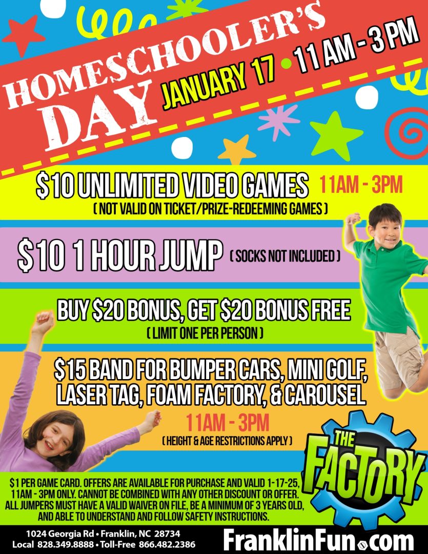 January - Homeschooler Day